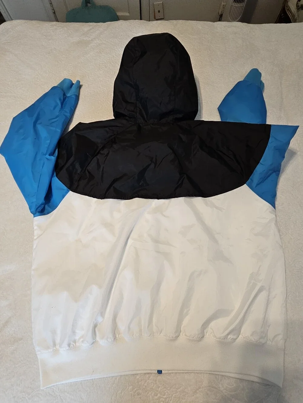 Nike Sportswear Windrunner Hooded Jacket Men's XXL Loose Fit Blk Blue Wht Mesh